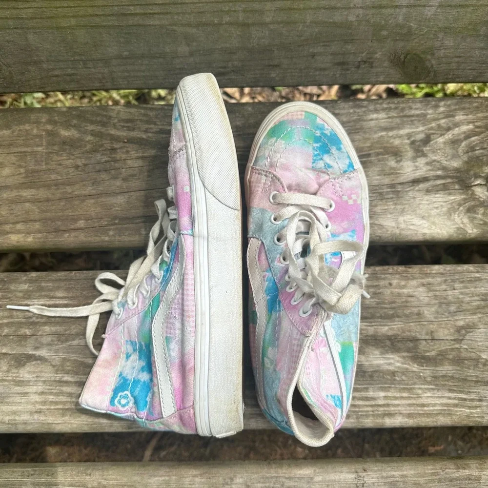 Vans Sk8-Hi Tapered VR3 Sunny Day Tie Dye High Top Sneakers Womens 8.5 Mens‎ 7.0